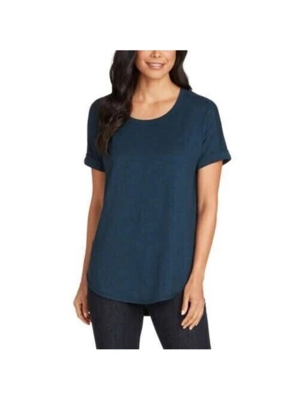 Matty M T Shirt XXL Scoop Neck Cuffed Short Sleeve Tee Essentials Everyday Wear